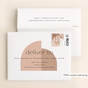 "Arches" - Wedding Thank You Cards in Terracotta by Kelly Schmidt - FREE Recipient Addressing