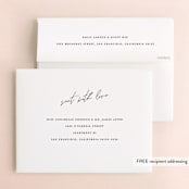 "Slate" - Wedding Thank You Cards in Bridal Veil by Up Up Creative - FREE Recipient Addressing