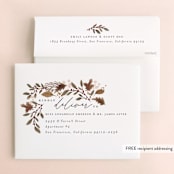 "Autumn Stroll" - Wedding Thank You Cards in Moody by Erin German - FREE Recipient Addressing