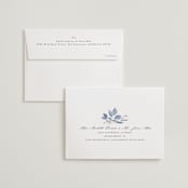 "Cascading Floral" - Wedding Thank You Cards in Lagoon by Corinne Malesic - FREE Recipient Addressing