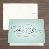 "Big City - Washington DC" - Wedding Thank You Cards in Mint Green by Hooray Creative - Front