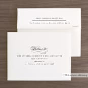 "Big City - Washington DC" - Wedding Thank You Cards in Mint Green by Hooray Creative - FREE Recipient Addressing