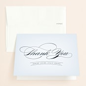 "Big City - Boston" - Wedding Thank You Cards in Pale blue by Hooray Creative - Front