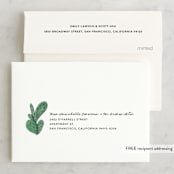 "Painted Cacti" - Wedding Thank You Cards in Cactus by Olivia Raufman - FREE Recipient Addressing