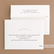 "Coco" - Wedding Thank You Cards in Linen by Carly Reed Walker - FREE Recipient Addressing