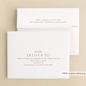 "Modern Rings" - Wedding Thank You Cards in Blush by Hooray Creative - FREE Recipient Addressing