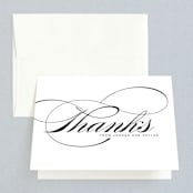 "Waltz" - Wedding Thank You Cards in Tuxedo by Lori Wemple - Front