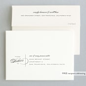 "Waltz" - Wedding Thank You Cards in Tuxedo by Lori Wemple - FREE Recipient Addressing