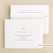 "Abundant Wreath" - Wedding Thank You Cards in Fog by Pixel and Hank - FREE Recipient Addressing