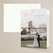 "Autumn Euphoria" - Wedding Thank You Cards in Autumn Kiss by Design Lotus - Front