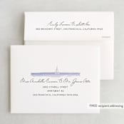 "Set Sail" - Wedding Thank You Cards in Mediterranean by Sarah Brown - FREE Recipient Addressing