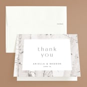 "Winter Birch" - Wedding Thank You Cards in Natural by Melanie Severin - Front