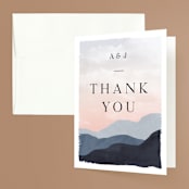 "scene" - Wedding Thank You Cards in Sunrise by Pixel and Hank - Front