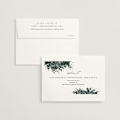"Juniper" - Wedding Thank You Cards in Emerald by Kate Ahn - FREE Recipient Addressing