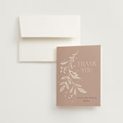 "Moment" - Wedding Thank You Cards in Rose by Erin German - Front