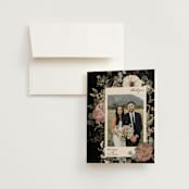 "Peonies & Sage" - Wedding Thank You Cards in Fawn by Susan Moyal - Front