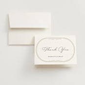"Encapsulated" - Wedding Thank You Cards in Black Tie by Hooray Creative - Front