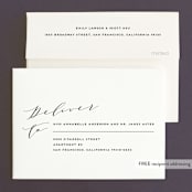 "Elegant Monogram" - Wedding Thank You Cards in Tuxedo by Simona Camp - FREE Recipient Addressing