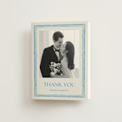 "Mediterraneo" - Wedding Thank You Cards in Ocean by Pati Cascino - Front