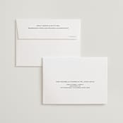 "Convergence" - Wedding Thank You Cards in Cream by Annie Lowe - FREE Recipient Addressing