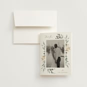 "Sprigs of Joy" - Wedding Thank You Cards in Pearl by Leah Bisch - Front