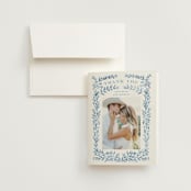 "Royal" - Wedding Thank You Cards in Cobalt by Petra Kern - Front