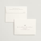 "Magnolias" - Wedding Thank You Cards in Sky by Sabrin Deirani - FREE Recipient Addressing