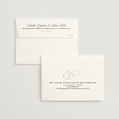"Mirin" - Wedding Thank You Cards in Linen by Kate Ahn - FREE Recipient Addressing
