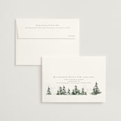"On the Slopes" - Wedding Thank You Cards in Fog by Mere Paper - FREE Recipient Addressing