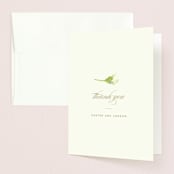 "Southern Garden" - Wedding Thank You Cards in Moss by Lori Wemple - Front
