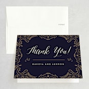 "Wedding Enchantment" - Wedding Thank You Cards in Midnight by Chris Griffith - Front