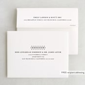 "Sophistotype" - Wedding Thank You Cards in Sea Salt by Snow and Ivy - FREE Recipient Addressing