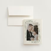 "Gilded Woodland" - Wedding Thank You Cards in Fern by Kristie Kern - Front