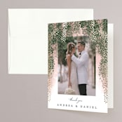 "veil sweet" - Wedding Thank You Cards in Blush by Cass Imagines - Front
