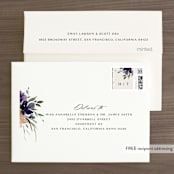 "ivi" - Wedding Thank You Cards in Ivory by Lori Wemple - FREE Recipient Addressing