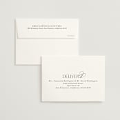"Grand Scale" - Wedding Thank You Cards in Caviar by Olivia Raufman - FREE Recipient Addressing