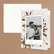 "Fall Flurry" - Wedding Thank You Cards in Fall by Grace Kreinbrink - Front