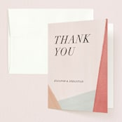 "Eleanor" - Wedding Thank You Cards in Rose by Creative Parasol - Front