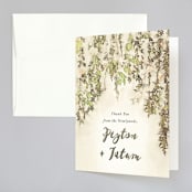 "English Countryside" - Wedding Thank You Cards in Moss by Design Lotus - Front