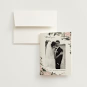 "Ivory Ring" - Wedding Thank You Cards in Blush by Susan Moyal - Front