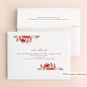 "Autumn Vows" - Wedding Thank You Cards in Burnt Orange by Chris Griffith - FREE Recipient Addressing