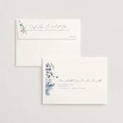 "Wildflower Wreath" - Wedding Thank You Cards in Sky by Grace Kreinbrink - FREE Recipient Addressing