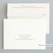 "Modern Barn Wood" - Wedding Thank You Cards in Rose by Johanna McShan - FREE Recipient Addressing