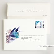 "Blissful Blooms" - Wedding Thank You Cards in Celestial by Grace Kreinbrink - FREE Recipient Addressing