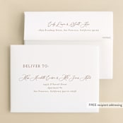 "Into the Forest" - Wedding Thank You Cards in Cream by Alethea and Ruth - FREE Recipient Addressing