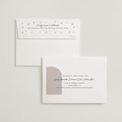 "the arch" - Wedding Thank You Cards in Stone by Elly - FREE Recipient Addressing