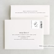 "One and Only" - Wedding Thank You Cards in Classic Bride by Design Lotus - FREE Recipient Addressing