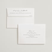 "Mountainview" - Wedding Thank You Cards in Pewter by Sarah Brown - FREE Recipient Addressing