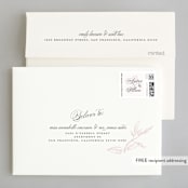 "Flora" - Wedding Thank You Cards in Blush by Nicoletta Savod - FREE Recipient Addressing