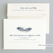 "Frosty chic" - Wedding Thank You Cards in Peacock by Creo Study - FREE Recipient Addressing